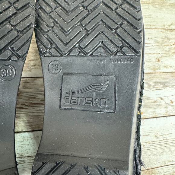 Dansko Sanita Professional Black Floral Tapestry Work Slip On Clogs Women's 39 - Picture 7 of 8